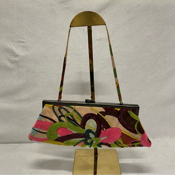 Santi Beaded Multicolor Clutch - Picture 2 of 11